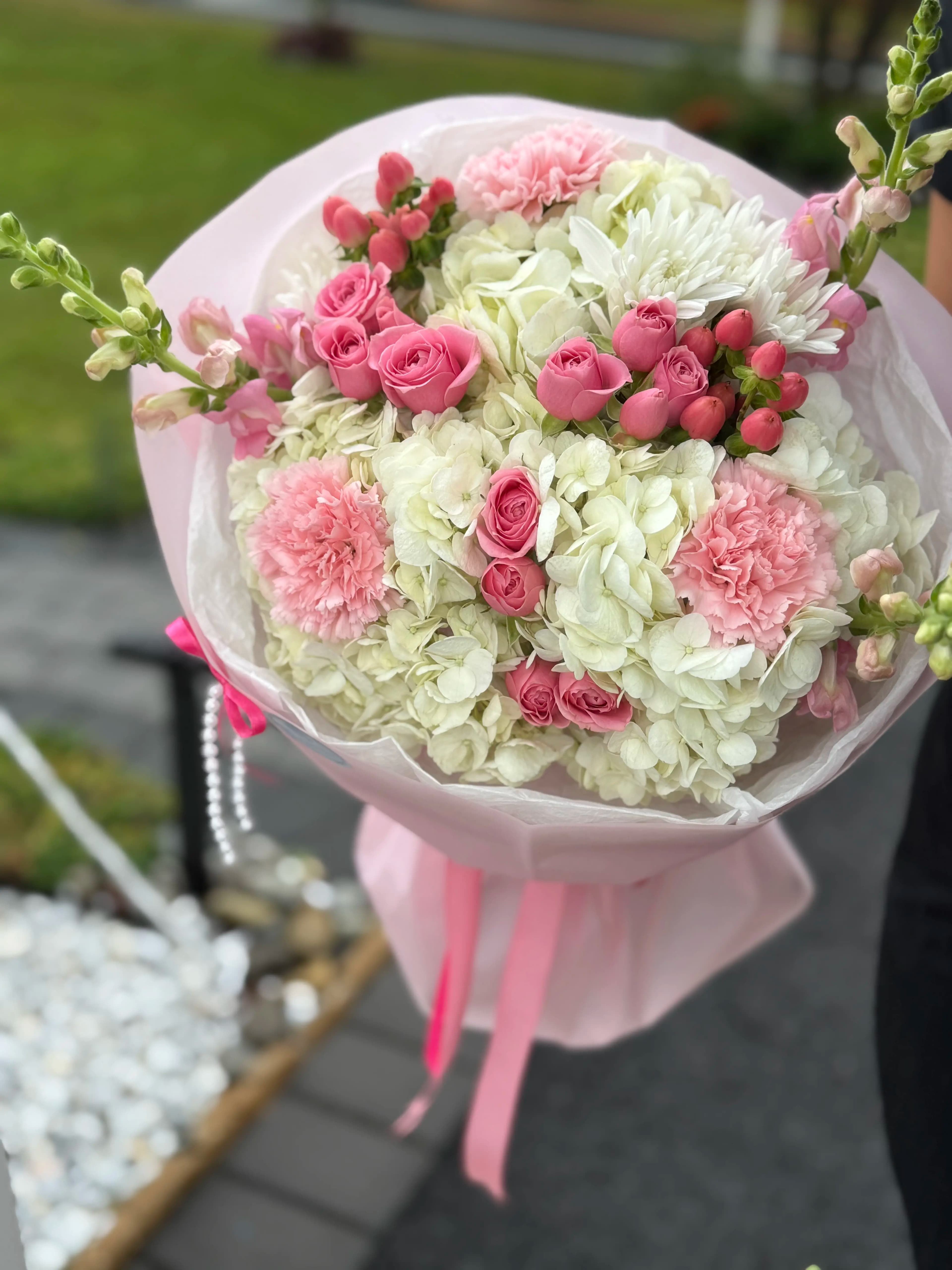 Pink Whisper Garden Bouquet