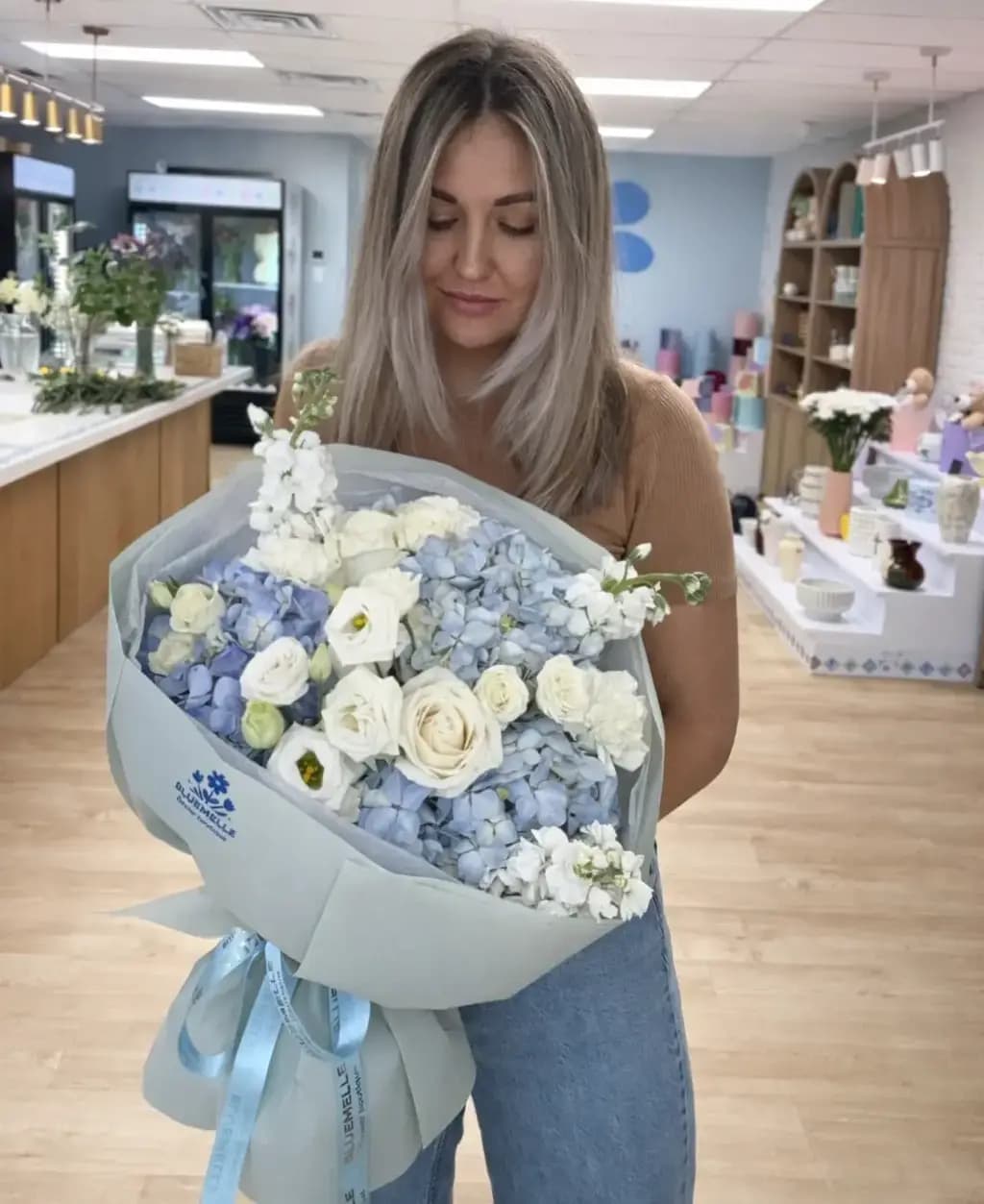 Blue Hydrangea Bouquet