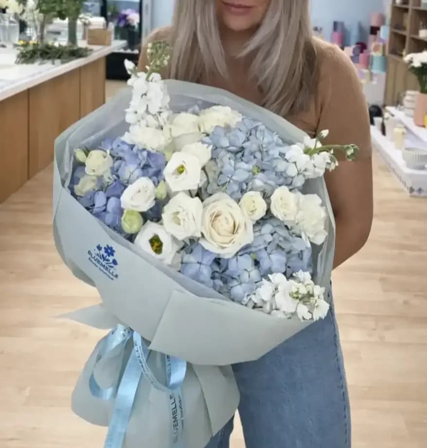Blue Hydrangea Bouquet